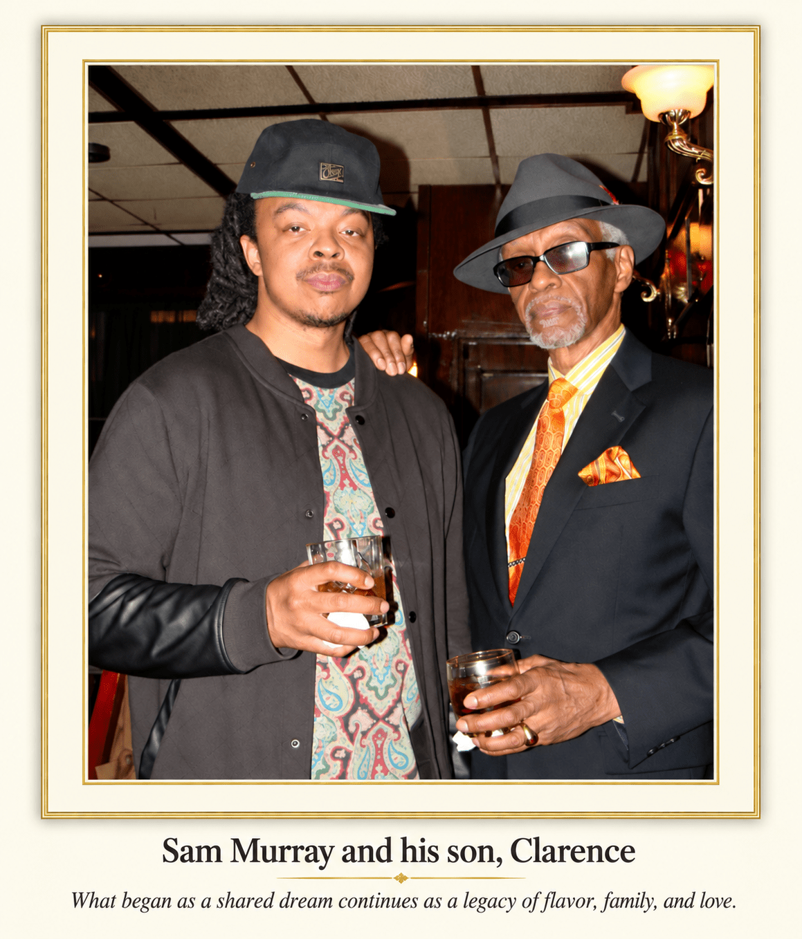 Sam with Son Clarence Legacy IMAGE